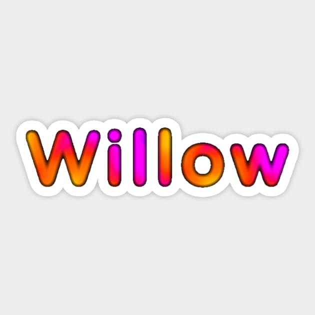 Willow Sticker by Amanda1775